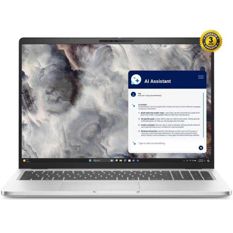 DELL - PC PORTABLE DELL PC16250 16 PRO FHD ULTRA 7-265U 16 GO 512GO SSD UBU 1Y - Big Shop Technology - BSTech