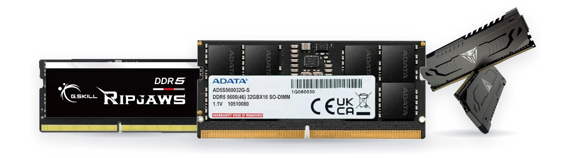 Barrettes mémoires : Adata, Gskill, Patriot chez BSTech