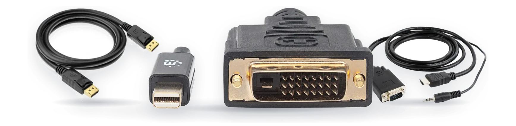 Câbles VGA / DisplayPort : Manhattan, Sbox, Cablexpert chez BSTech