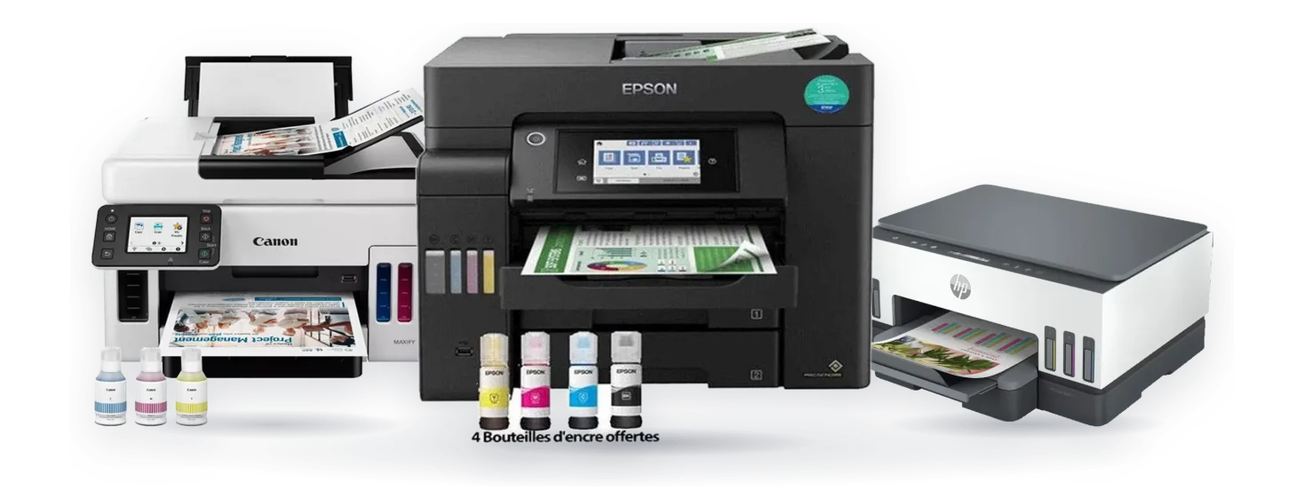Imprimante à réservoir intégré : Epson, Canon, Hp chez BSTech