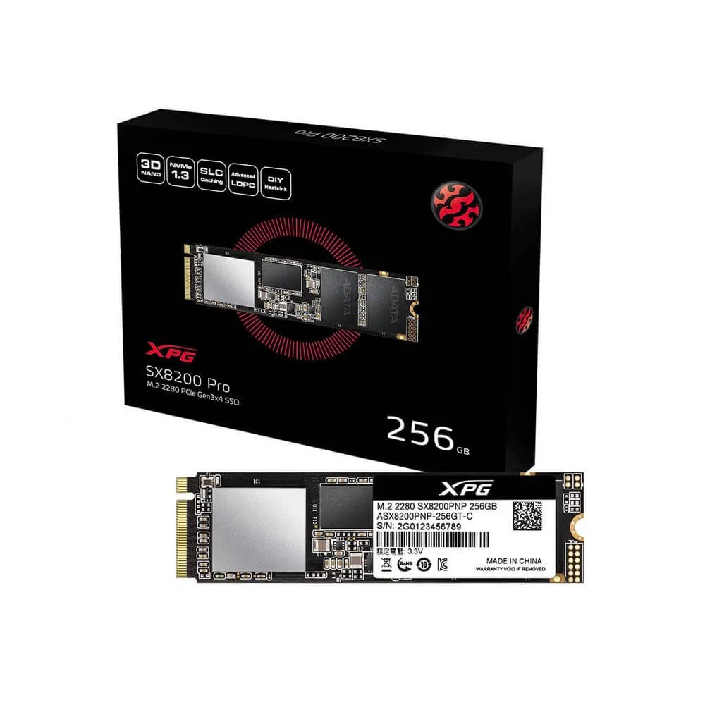 DISQUE DUR SSD ADATA XPG SX8100 M.2 NVME 256G